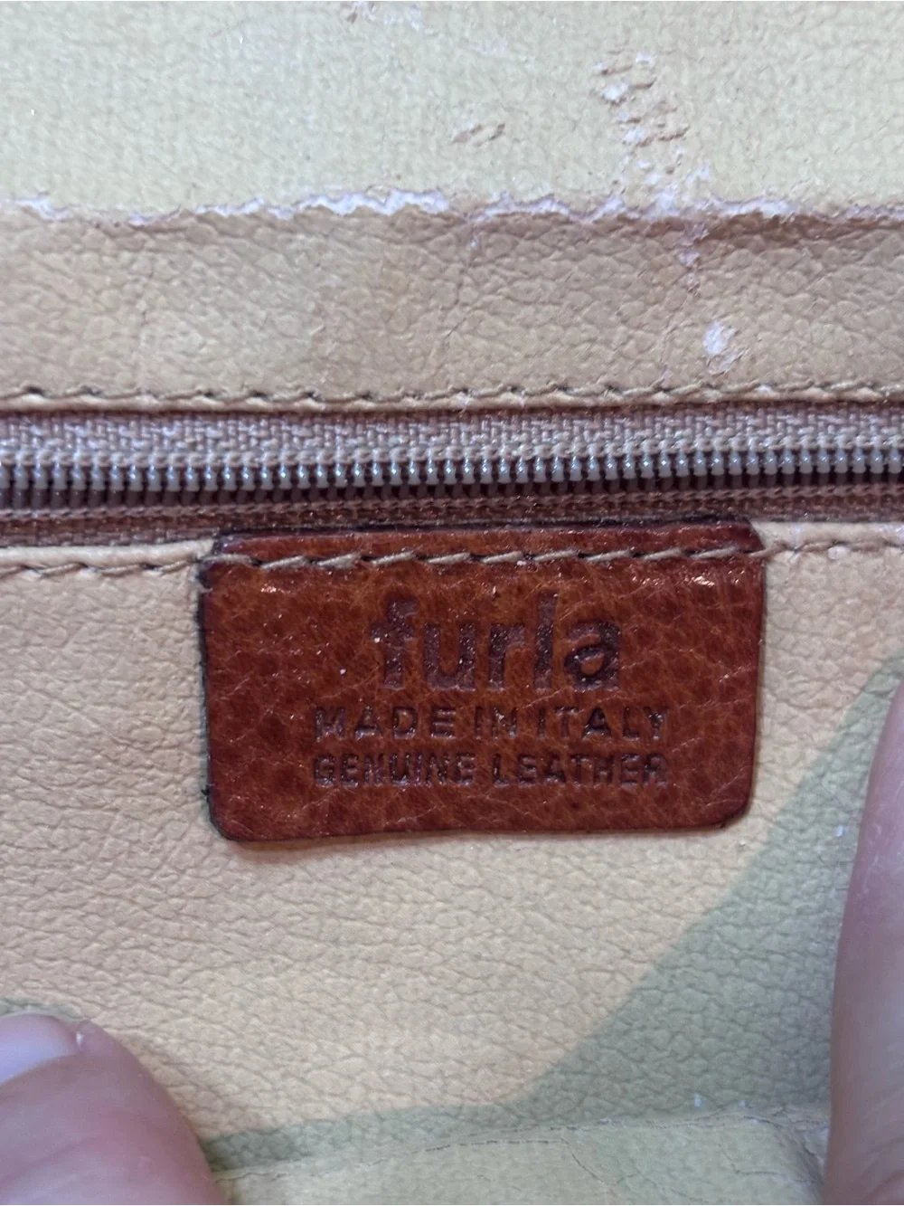 Vintage Furla Metallic Leather Crossbody Clutch Y2K Italian Designer Bag